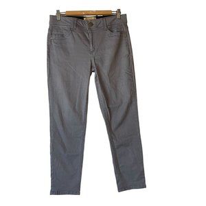Democracy "Ab" Technology Mid-Rise 6-Pocket Gray Ankle Casual Pants - Size 10